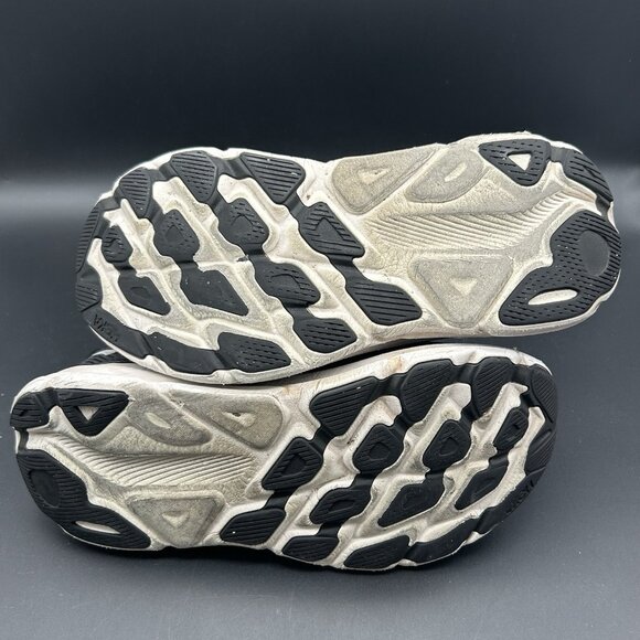 Hoka One One Clifton 9 Shoes Womens Size 9 D Wide Black White Running Sneakers - Picture 7 of 7